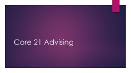 Advising 101 - California Lutheran University