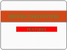 BRITISH CONSTITUTION - Carmel College Autonomous, Mala