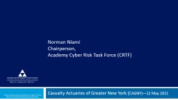 PowerPoint Presentation - Casualty Actuarial Society