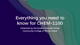 PowerPoint Presentation - Community College Rhode Island