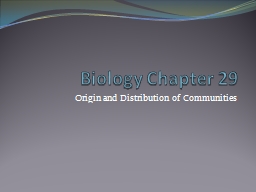 Biology Chapter 29 - Central Lyon Community School District