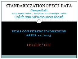 Measuring Particulate Matter - UCR CE-CERT