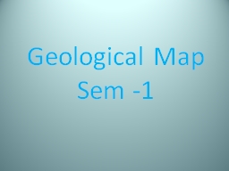 Geological Map Sem -1 - Chandidas Mahavidyalaya