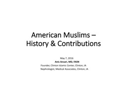 American Muslims - CICIOWA