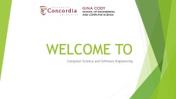 WELCOME TO - Concordia University