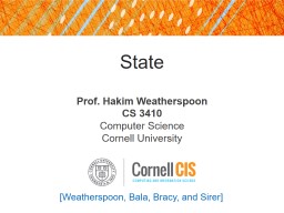 State - Cornell: Computer Science