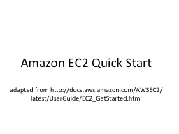 Amazon Elastic Compute Cloud (EC2) - CS@Purdue