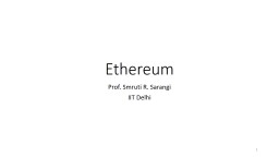 Ethereum - IIT Delhi