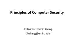 PowerPoint Presentation - UMBC CSEE