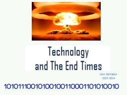 Technology and The End Times - Cybermissions