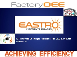 Folie 1 - Eastro Control Systems (P) Ltd