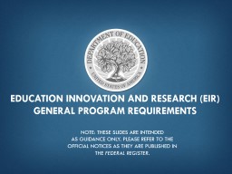 PowerPoint - Department of Education
