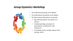 Group Dynamics Workshop