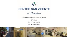 Centro San Vicente at Homeless