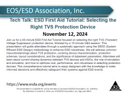 Fundamentals of System Level Testing - EOS/ESD Association