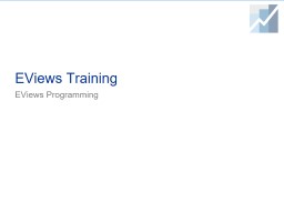 Programming.pptx - EViews.com