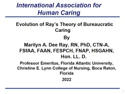 Ray's Theory of Bureaucratic Caring ... - Florida Atlantic University