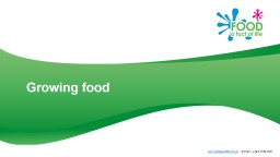 PowerPoint Presentation - Food A Fact Of Life