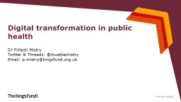 PowerPoint Presentation - Faculty of Public Health