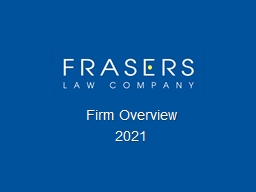 PowerPoint Presentation - Frasers Law Company