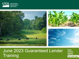 PLP Refresher Training - Farm Service Agency