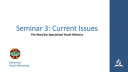 PowerPoint Presentation - Adventist Youth Ministries