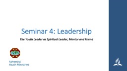 PowerPoint Presentation - Adventist Youth Ministries