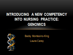 Introducing Genomics into Nursing Practice