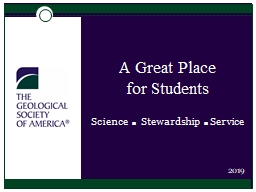 PowerPoint Presentation - Geological Society of America
