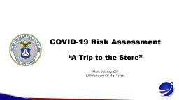 COVID-19 Risk Assessment - Civil Air Patrol