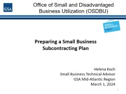 Office of Small and Disadvantaged Business Utilization (OSDBU)