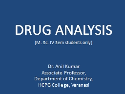drug analysis - HCPG