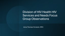 DHH Aging Focus Group (PDF) - Office of HIV Planning