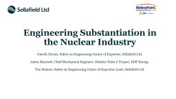 Engineering Substantiation in the Nuclear Industry - IChemE