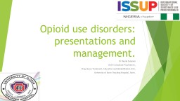 Dr. Dauda Sulyman - Presentation Slides - ISSUP