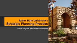 Idaho State University's Strategic Planning Process