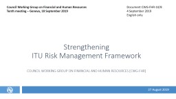 PowerPoint Presentation - ITU