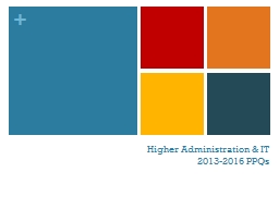 Higher Administration Quick Questions