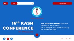 16th KASH CONFERENCE PRESENTATION TEMPLATE ... - KEMRI