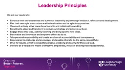 Leadership Principles