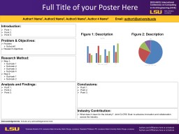 i3CE Poster Template (PPTX) - LSU