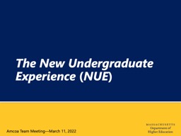 NUE AMCOA Presentation