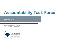Presentation - Mississippi Department of Education