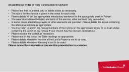 Methodist Church new brand Powerpoint title slide