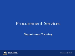 PowerPoint Presentation - Montana State University