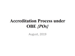 Accreditation Process under OBE