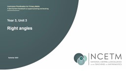 Classroom slides for this unit - NCETM