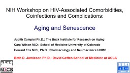 Aging and Senescence - nhlbi