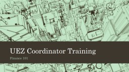 UEZ Coordinator Training - NJ.gov