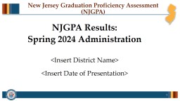 NJSLA Results: Spring Administrations - NJ.gov